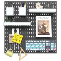 Kit de combinação Pegboard VEOFEMLEA 4 Peg Boards Black 22x22 Kit de combinação Pegboard VEOFEMLEA 4 Peg Boards Black 22x22