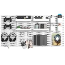 Kit de combinação Pegboard VEOFEMLEA 8 Peg Boards 30 acessórios