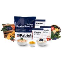 Kit de comida de sobrevivência 4Patriots, emergência de 72 horas, 20 porções