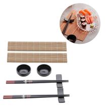 Kit de comida japonesa bambu YOKOHAMA 8 peças Kit de comida japonesa bambu YOKOHAMA 8 peças