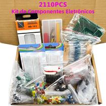 Kit De Componentes Eletrônicos Ultimate Edition 2110PCS, Capacitores, Resistores, T0-92, Placa De Kit De Componentes Eletrônicos Ultimate Edition 2110PCS, Capacitores, Resistores, T0-92, Placa De