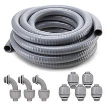 Kit de conduítes e conectores estanques a líquidos DWALE 25 pés e 1,27 cm Kit de conduítes e conectores estanques a líquidos DWALE 25 pés e 1,27 cm