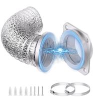 Kit de Conector para Duto de Secadora GIAYERN DV180, mangueira de 10 cm e 1 m Kit de Conector para Duto de Secadora GIAYERN DV180, mangueira de 10 cm e 1 m
