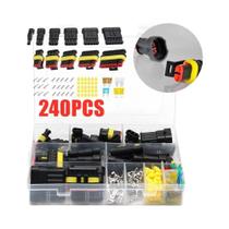 Kit De Conectores Automotivos À Prova d'Água 240/352 Peças Plugue De Chicote Para Lâmpada HID Xenon
