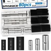 Kit de conectores Butt smseace 80 unidades 4/6/8AWG não isolado