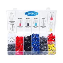 Kit De Conectores De Bloco Terminal Tubular Isolado De 1200 Peças Com Crimpador Elétrico