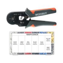 Kit De Conectores De Cabo Com Terminais De Crimpagem Isolados E Mini Alicate De Crimpagem VE Kit De Conectores De Cabo Com Terminais De Crimpagem Isolados E Mini Alicate De Crimpagem VE
