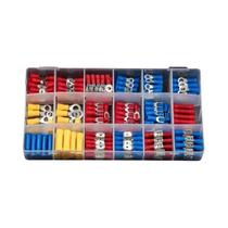 Kit De Conectores De Cabo Isolados 102/300pcs Terminais Crimpados Masculino E Feminino