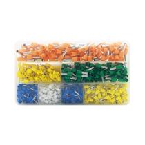 Kit De Conectores De Cabos De Fiação Rápida Com Terminais Tubulares VE Isolados Tipo Tubo Em Caixa