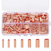 Kit De Conectores De Cobre De 7 Tamanhos, 250 Peças, Sortimento De Terminais Elétricos Não Isolados