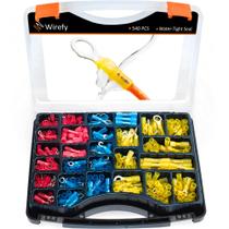 Kit de conectores de crimpagem termorretrátil Wirefy 22-10 Gauge 540 PCS