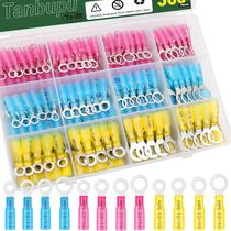 Kit de conectores de fio de anel termorretrátil Tanbupu 360 unidades
