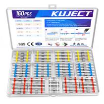 Kit de conectores de fio de vedação de solda Kuject 160PCS