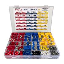 Kit de conectores de fio OSXCAUES 1785 unidades com caixa de plástico 22-10 AWG