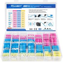 Kit de conectores de fio termorretrátil Kuject 1000PCS à prova d'água Kit de conectores de fio termorretrátil Kuject 1000PCS à prova d'água