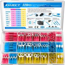 Kit de conectores de fio termorretrátil Kuject 320PCS à prova d'água