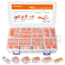 Kit de conectores de porcas de arame Kuject 150PCS com condutor 2/3/4/5/8