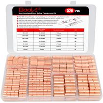 Kit de conectores de topo BAALA 520 PCS em cobre puro não isolado Kit de conectores de topo BAALA 520 PCS em cobre puro não isolado