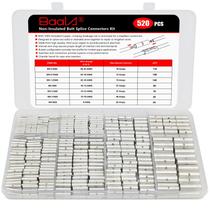 Kit de conectores de topo BAALA em cobre estanhado não isolado 26-8 AWG Kit de conectores de topo BAALA em cobre estanhado não isolado 26-8 AWG