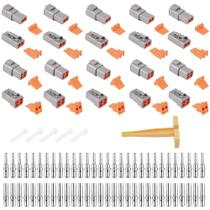 Kit de conectores DTP JRReady ST6335 à prova d'água de 2 e 4 pinos 25A