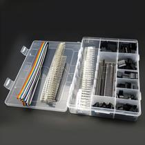 Kit De Conectores Dupont 2.54mm 1550PCS Pinos Macho E Fêmea Conectores De PCB Fios De Jumper Kit De Conectores Dupont 2.54mm 1550PCS Pinos Macho E Fêmea Conectores De PCB Fios De Jumper