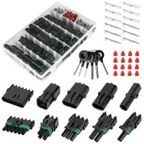 Kit de conectores elétricos automotivos Kikerike 376 unidades e 25 kits