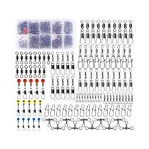 Kit De Conectores Giratórios Para Pesca Com 115 Peças, Com Rolamento De Esfera E Clipe Duplo Para Kit De Conectores Giratórios Para Pesca Com 115 Peças, Com Rolamento De Esfera E Clipe Duplo Para