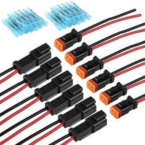 Kit de conectores JRReady 2 Pin Deutsch 2 Wire DT Pigtail Black
