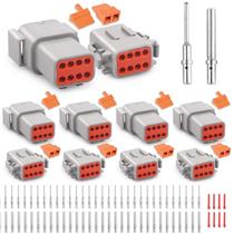 Kit de Conectores JRready Deutsch DTM 8 Pines con 20 Contactos Sólidos Kit de Conectores JRready Deutsch DTM 8 Pines con 20 Contactos Sólidos