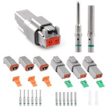 Kit de conectores JRready ST6112 DT 2 pinos à prova d'água, 3 conjuntos Kit de conectores JRready ST6112 DT 2 pinos à prova d'água, 3 conjuntos