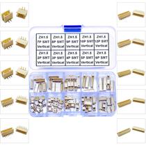Kit de conectores Kidisoii JST-ZH1.5 SMT Header com 79 unidades Kit de conectores Kidisoii JST-ZH1.5 SMT Header com 79 unidades