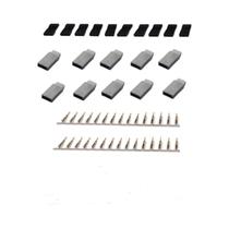 Kit De Conectores Para Receptor Servo Jr Futaba 5 10 Pares Plugue Macho E Fêmea Dourado Para Bateria