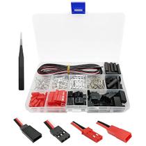 Kit De Conectores Para Servo De Carro E Avião RC Com 400 Peças, Cabo Jumper De 2 E 3 Pinos Macho E