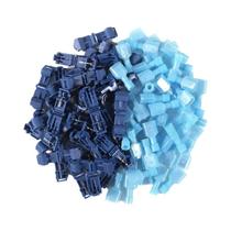 Kit De Conectores Rápidos Isolados Masculinos 120 Peças 60 Pares Terminais De Fio De Nylon Kit De Conectores Rápidos Isolados Masculinos 120 Peças 60 Pares Terminais De Fio De Nylon