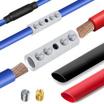 Kit de conectores Wire Butt em latão estanhado BAALA, 6 unidades com termorretrátil