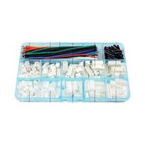 Kit De Conectores XH De 2.54mm Com Fio Pré-Crimpado 22AWG E Cabo Adaptador JST XH Macho-Fêmea