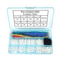 Kit De Conectores XH De 2,54mm Com Cabo Pré-Crimpado, Conectores De 2-7 Pinos, Adaptador JST Macho E Kit De Conectores XH De 2,54mm Com Cabo Pré-Crimpado, Conectores De 2-7 Pinos, Adaptador JST Macho E