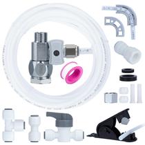 Kit de conexão de linha de água e kit de instalação de máquina de gelo