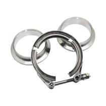 Kit De Conexão De Tubulação Com Flange Macho E Fêmea Em Aço Inoxidável 304 Com Abraçadeira V-Band