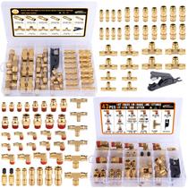 Kit de conexões Air Line CheemuII 78 unidades Push Lock DOT Brass Kit de conexões Air Line CheemuII 78 unidades Push Lock DOT Brass