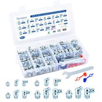 Kit de conexões de graxa TAVONUXT 260 unidades SAE e métrico com acessórios