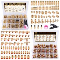 Kit de Conexões para Linha de Ar CheeMuii 136 Peças em Latão com Encaixe Rápido Kit de Conexões para Linha de Ar CheeMuii 136 Peças em Latão com Encaixe Rápido
