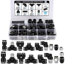 Kit de conexões para mangueiras de ar Kalolary 126PCS DOT Quick Connect Kit de conexões para mangueiras de ar Kalolary 126PCS DOT Quick Connect