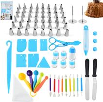 Kit de Confeitaria 78 Peças Aço Inox e Plástico Completo Kit de Confeitaria 78 Peças Aço Inox e Plástico Completo