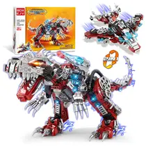 Kit de construção BDXEJV STEM 2 em 1 Dinossauro 422 unidades com Lego Bricks
