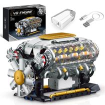 Kit de construção BSEsparklion V8, modelo de motor, brinquedo com 692 peças Kit de construção BSEsparklion V8, modelo de motor, brinquedo com 692 peças