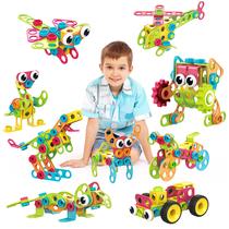 Kit de construção de blocos de construção PicassoTiles STEM 250 unidades Kit de construção de blocos de construção PicassoTiles STEM 250 unidades