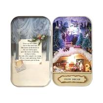 Kit De Construção De Casa De Bonecas DIY Para Crianças Com Móveis E Luzes Cutebee Brinquedo Presente