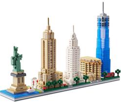 Kit de construção de modelos BIDIUTOY Architecture New York City com 3452 unidades Kit de construção de modelos BIDIUTOY Architecture New York City com 3452 unidades