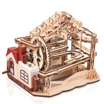 Kit de construção de modelos de quebra-cabeça de madeira 3D MIEBELY Marble Run com motor